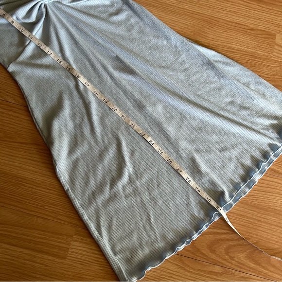 BP. Light Blue Ribbed Mini Dress Small - Picture 6 of 7
